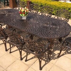 10 seater king diamond, 325cm x 125cm king diamond table (oval)