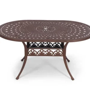 lattice table 150cm x 96cm (oval)
