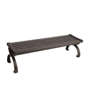 park bench (no backrest)